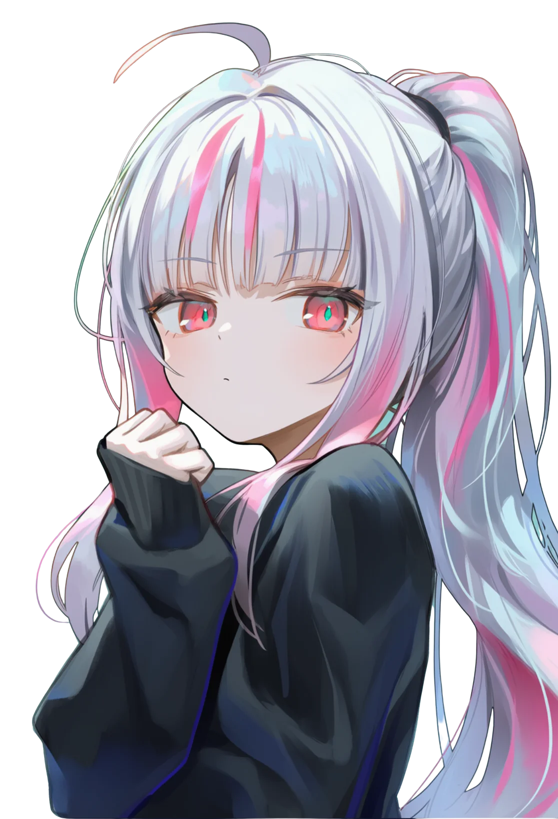 Jenny, a fictional Feeloy character with silver and pink hair
